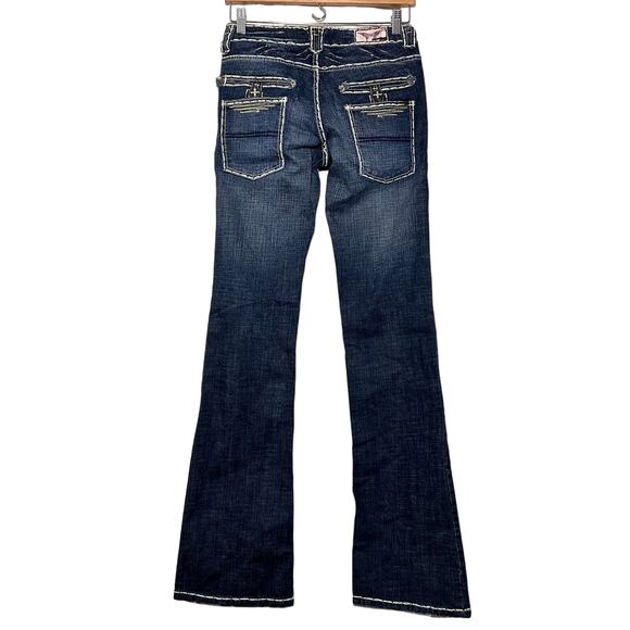 NWT Laguna Beach Jean Co. Hand Stitched Hand Made Blue Denim Jeans Size 28 - Picture 2 of 12